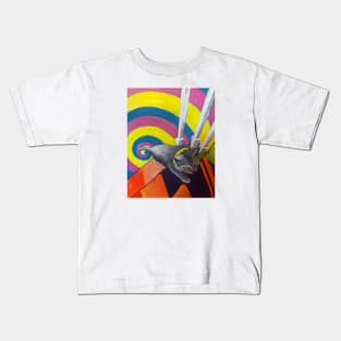 Psychedelic Cat Kids T-Shirt